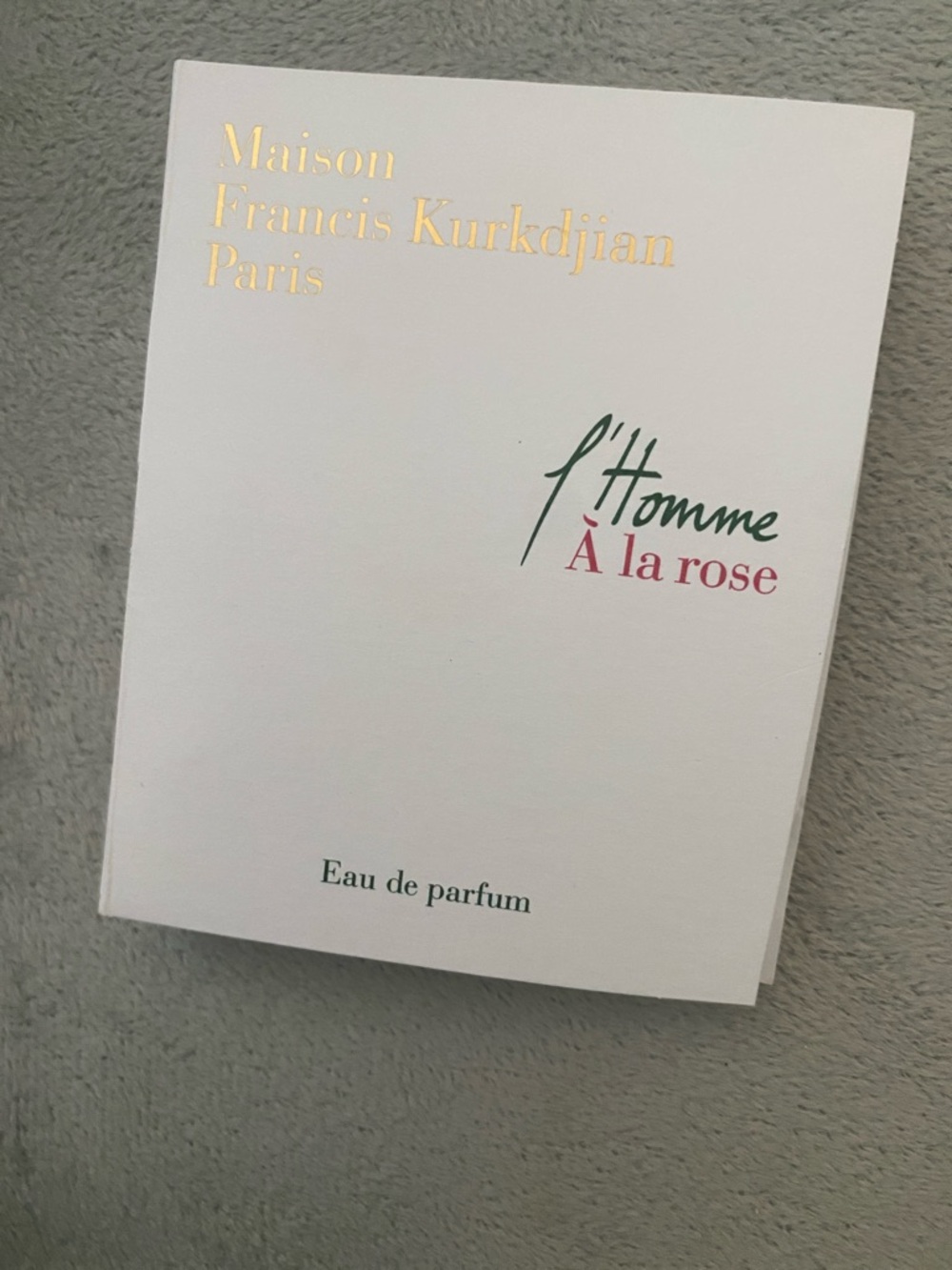 Maison Francis Kurkdjian l'Homme À la Rose Eau de Parfum - Mini Sample 2ml